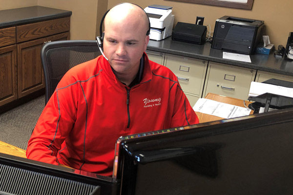 video chat service young plumbing and heating